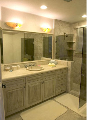 Bathroom and Travertine Marble floors throughout, read more..