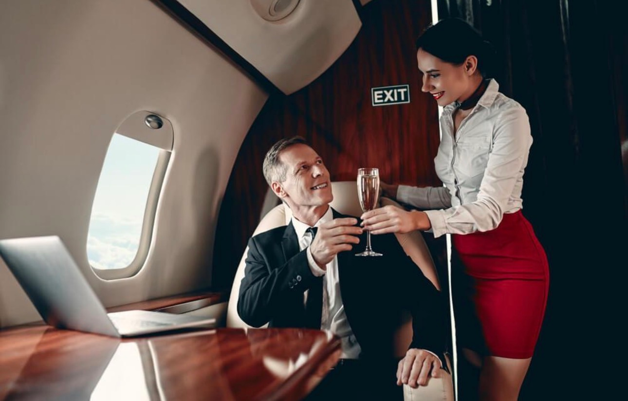 Private Jet Interior